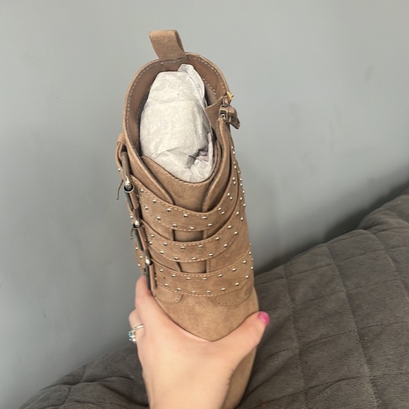 Brand new Just Fab Taupe Boots - Picture 8 of 8